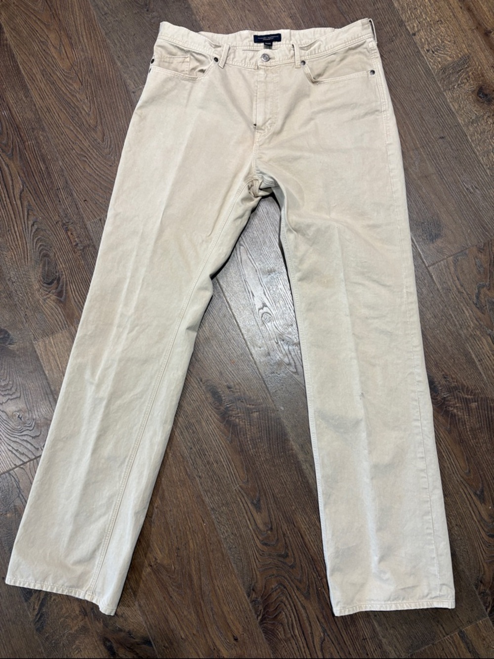 Banana Republic Men’s 34 Khaki Beige 5 Pocket Casual Pants Cotton